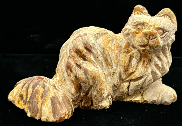 Jasper Cat Carving