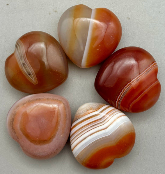 Carnelian Heart Carving