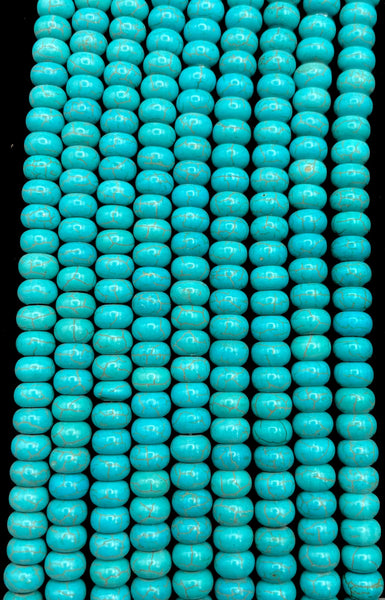 Blue Magnesite Bead Strands