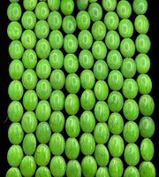 Dyed Green Magnesite Bead Strands