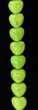 Green Heart Magnesite Bead Strand