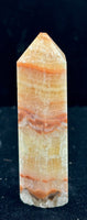 Red Calcite Tower Carving