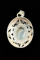 Aquamarine Sterling Silver Pendant