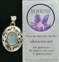 Aquamarine Sterling Silver Pendant