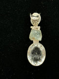 Aquamarine Sterling Silver Pendant