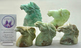 Chrysoprase Horse Carvings