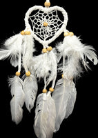 White Heart Dream Catcher