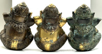 Bronze Elephant Buddha Carving