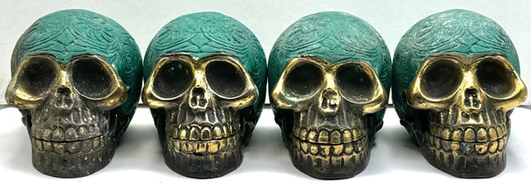 Bronze Skull Carving