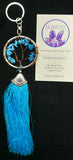 Light Blue Tree of Life Key Chain (Large)