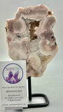 Pink Amethyst Slab On Stand