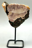 Pink Amethyst Slab On Stand