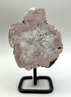 Pink Amethyst Slab On Stand