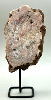 Pink Amethyst Slab On Stand