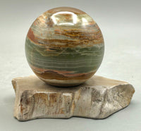 Petrified Wood Sphere Holders