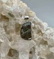 Labradorite in Sterling Silver Pendant