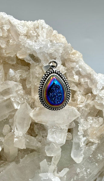 Aura Druzy Pendant