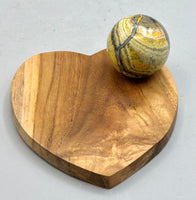 Heart Wooden Sphere Stand