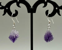 Amethyst Earrings Sterling Silver