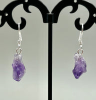 Amethyst Earrings Sterling Silver