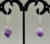 Amethyst Earrings Sterling Silver