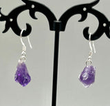 Amethyst Earrings Sterling Silver