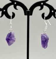 Amethyst Earrings Sterling Silver