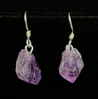 Amethyst Earrings Sterling Silver