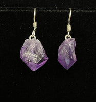 Amethyst Earrings Sterling Silver