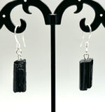 Black Tourmaline Sterling Silver Earrings