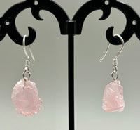 Rose Quartz Sterling Silver Earrings