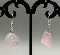 Rose Quartz Sterling Silver Earrings