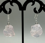 Rose Quartz Sterling Silver Earrings