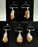 Citrine Point Sterling Silver Pendant