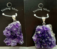 Amethyst Druse Sterling Silver Pendant