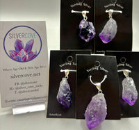 Amethyst Point Sterling Silver Pendant