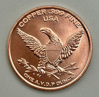 Velociraptor Copper Coin