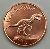 Velociraptor Copper Coin