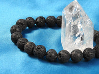 Black Lava (8mm Rounds) Bracelet