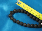 Black Lava (8mm Rounds) Bracelet