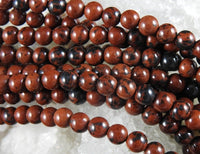 Mahogany Obsidian  Bead Strand