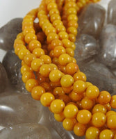 Orange Marble Bead Strand