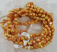 Orange Freshwater Pearl Bead Strand CLOSEOUT