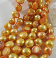 Orange Freshwater Pearl Bead Strand CLOSEOUT