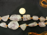 Amethyst Graduated Nugget Bead Strand