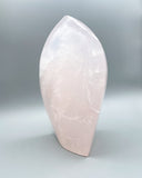 Rose Quartz Flame Carving