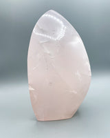 Rose Quartz Flame Carving