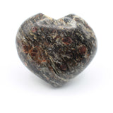 Canadian Staurolite, Garnet, Mica Schist Heart Carving