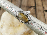 Rutilated Quartz Ring, Size 9