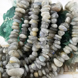 Labradorite Tumbled Bead Strands, 10-15mm